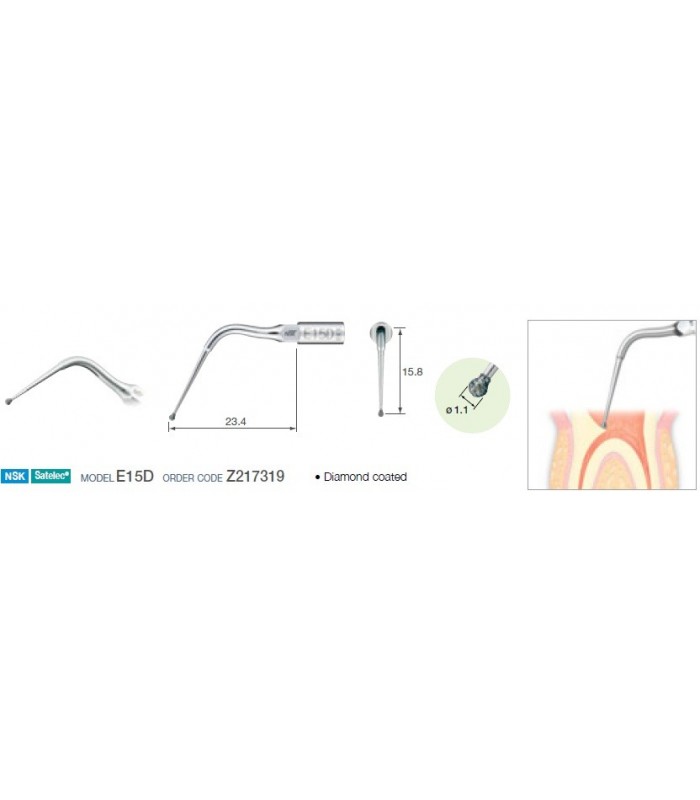 Ξέστρο E15D για satelec & varios χειρολαβή