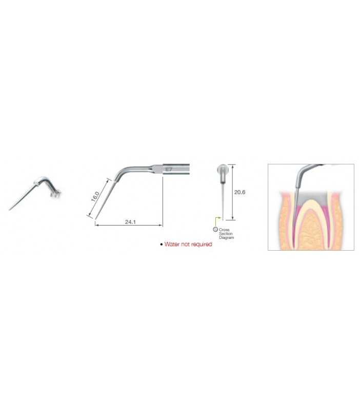 Ξέστρο E7 για satelec & varios χειρολαβή