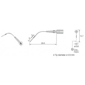 Ξέστρο P40 για satelec & varios χειρολαβή