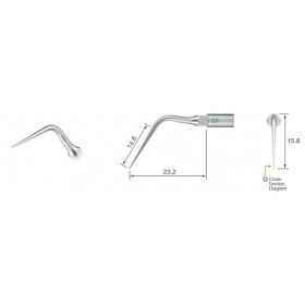 Ξέστρο E4 για satelec & varios χειρολαβή