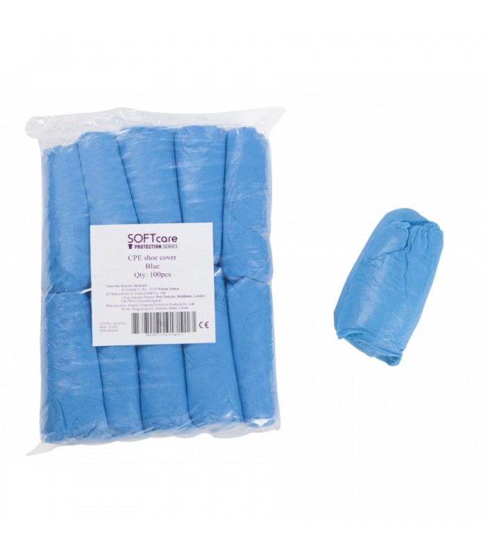 Ποδονάρια πλαστικά μπλέ 100τμχ
